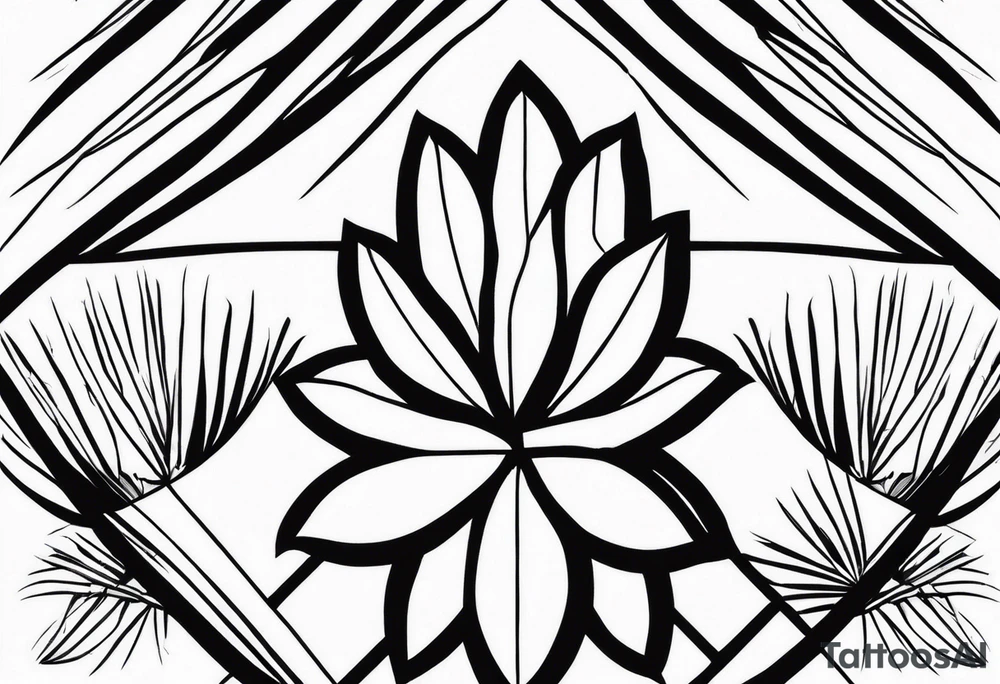 Just palm tattoo idea