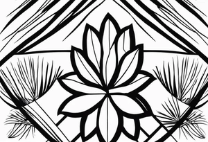 Just palm tattoo idea