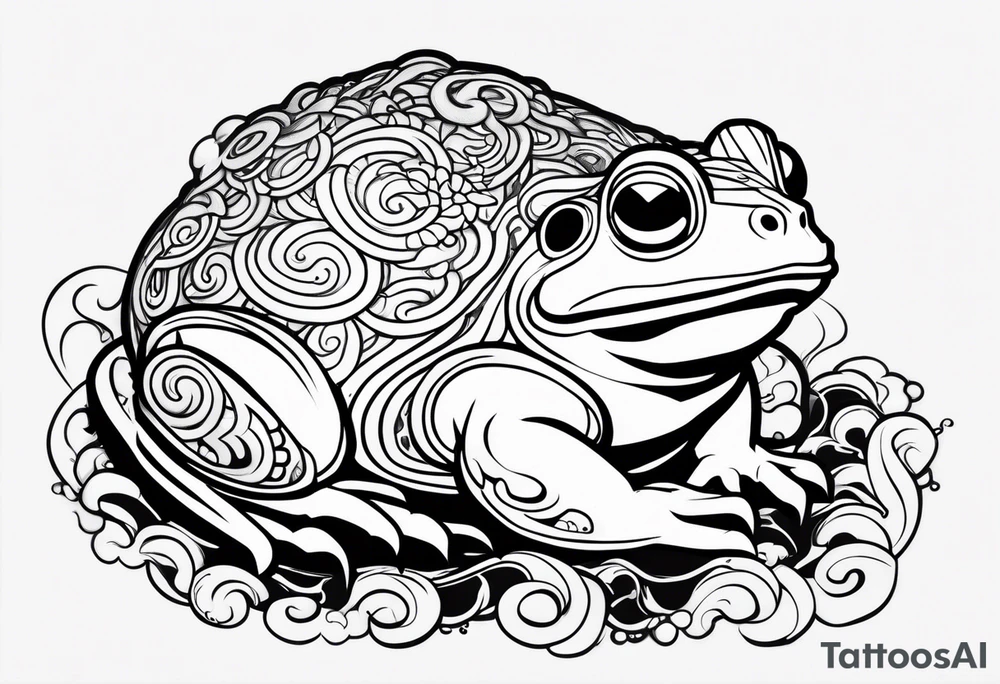 Jiraiya Naruto Gamakichi toad tattoo idea