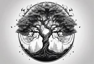 portal tree, forearm tattoo tattoo idea