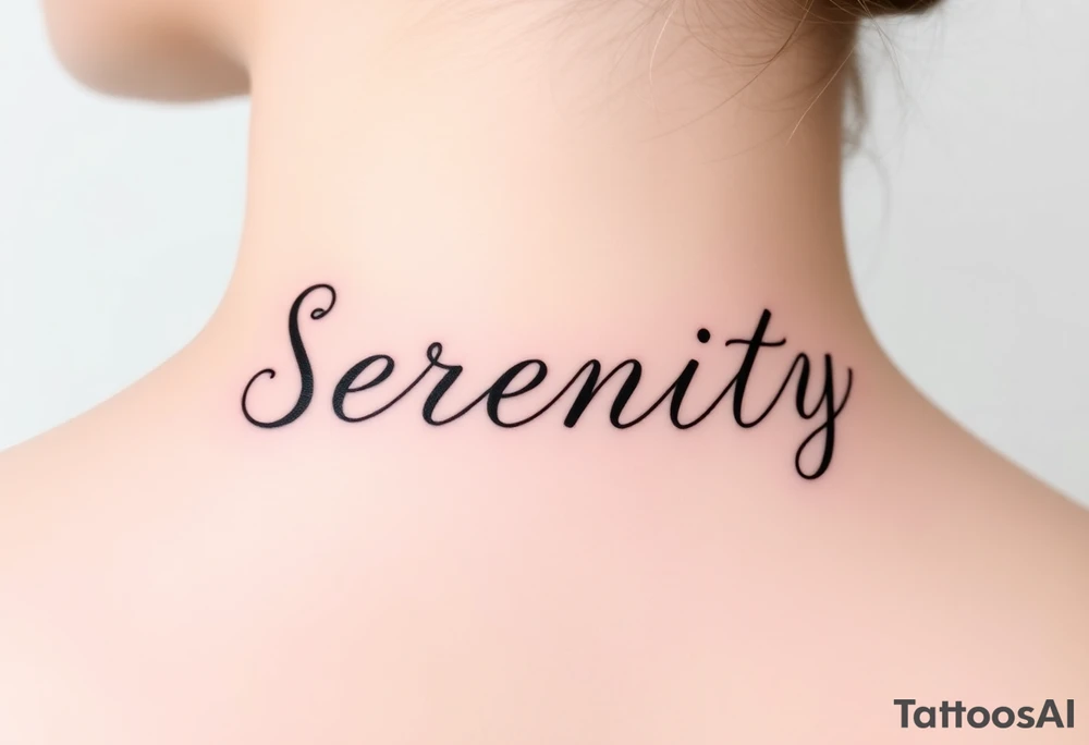 Serenity tattoo idea