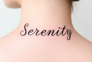 Serenity tattoo idea