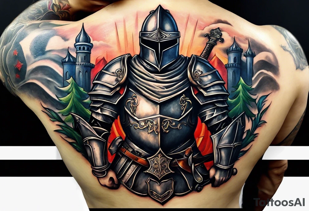 I want a serbian knight on my upper arm tattoo idea