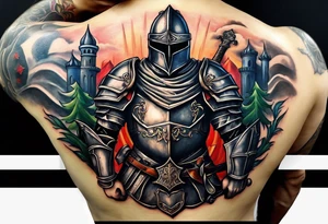 I want a serbian knight on my upper arm tattoo idea