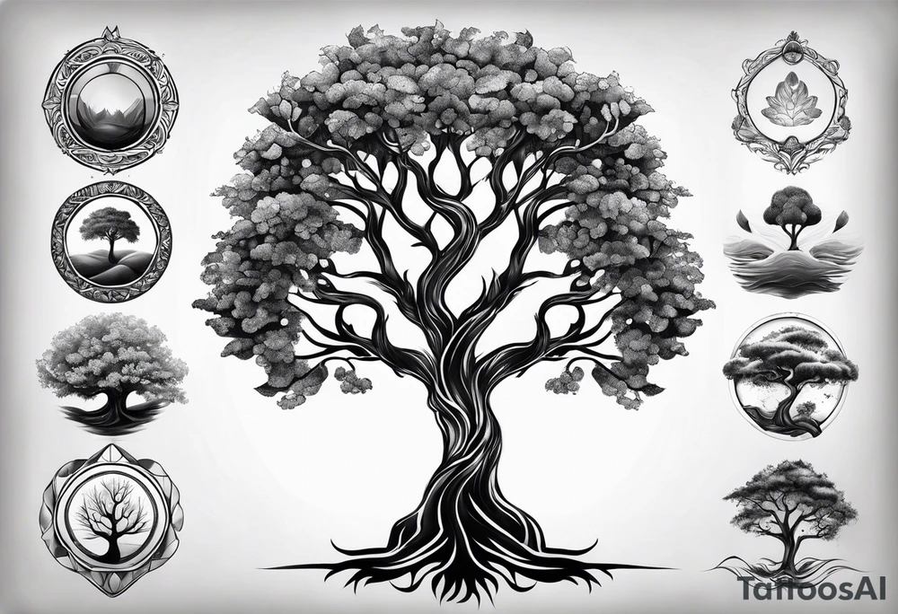 Byte tree for forearm tattoo idea