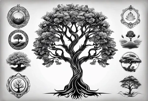 Byte tree for forearm tattoo idea