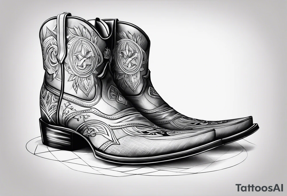 ADD the following three things: mens boots, eomens flip flops and a cowboyhat. tattoo idea