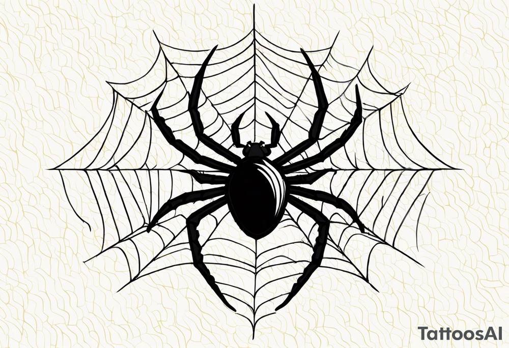 Spider tattoo idea