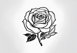 lighting rose tattoo idea