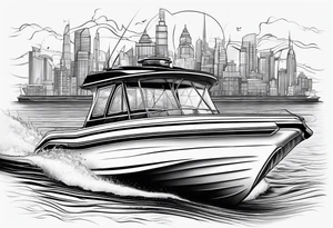 tiller steer speedboats, hooks, mates tattoo idea