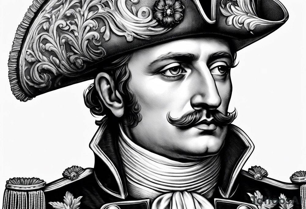 napoleon with hat tattoo idea