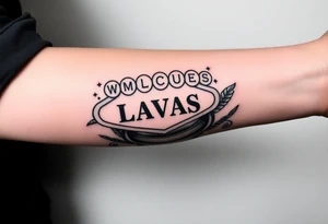Casino, money, slot machines Las Vegas tattoo idea