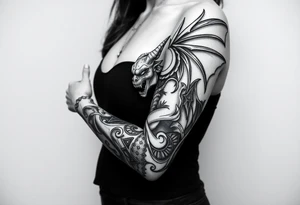 gargoyle tattoo idea