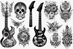 guitar tattoo idea