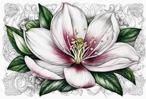 Lamprocapnos spectabilis flower tattoo idea