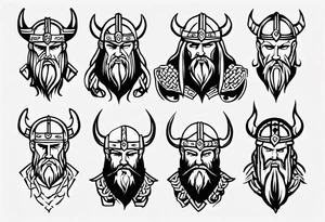 Viking no tattoos face and shoulders tattoo idea