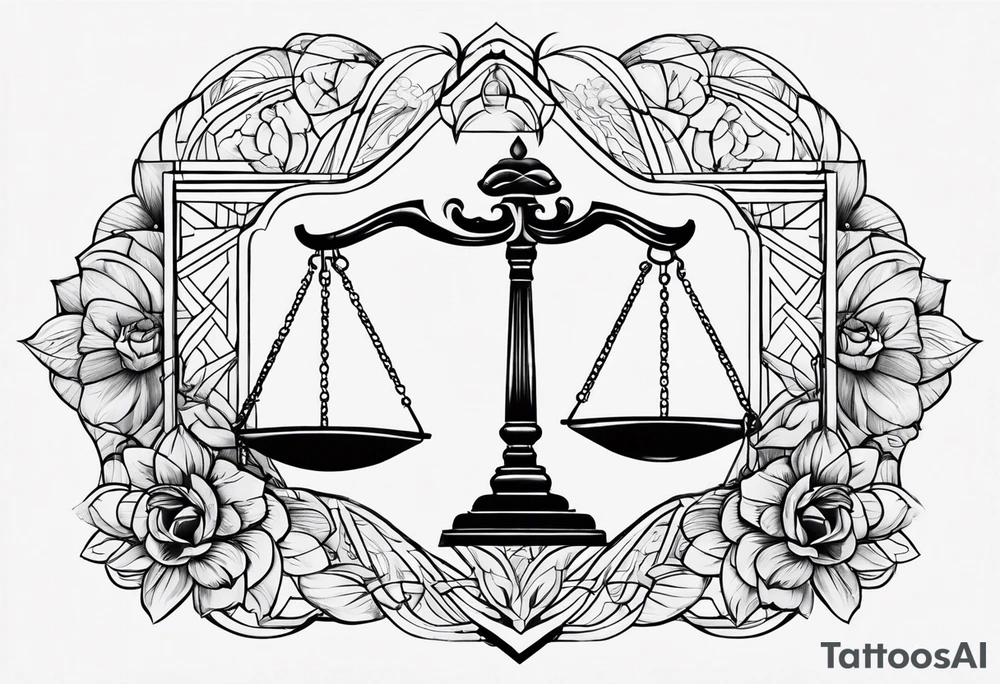 Libra tattoo idea