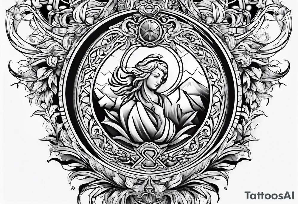 The symbol of Matthias in the bible tattoo idea