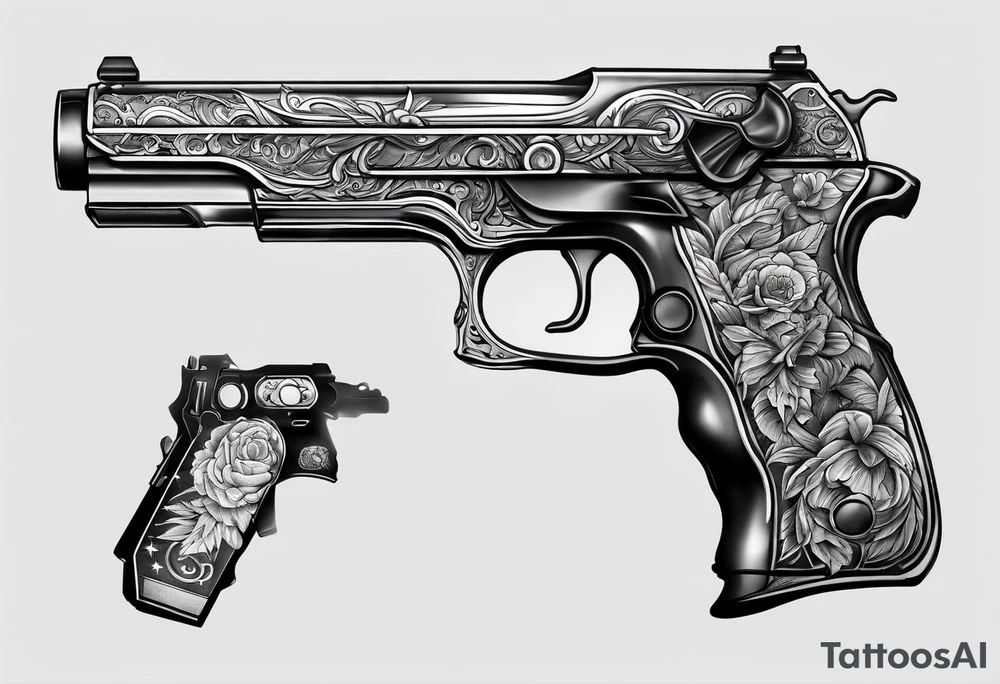 Bear and guns tattoo tattoo idea