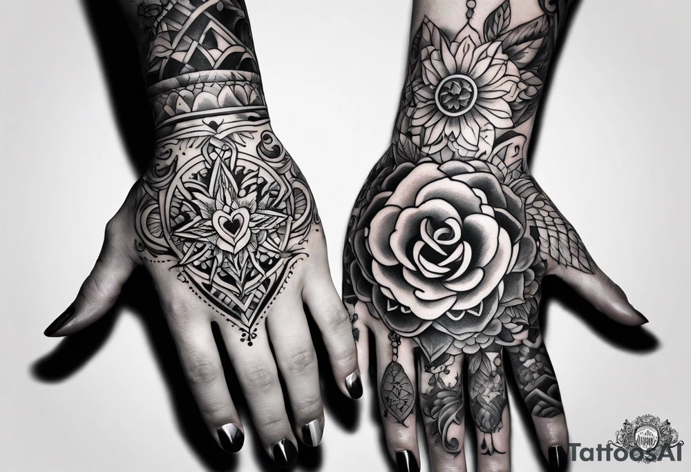 Small hand tattoo. Marriage symbol for my husband Tyler. tattoo idea