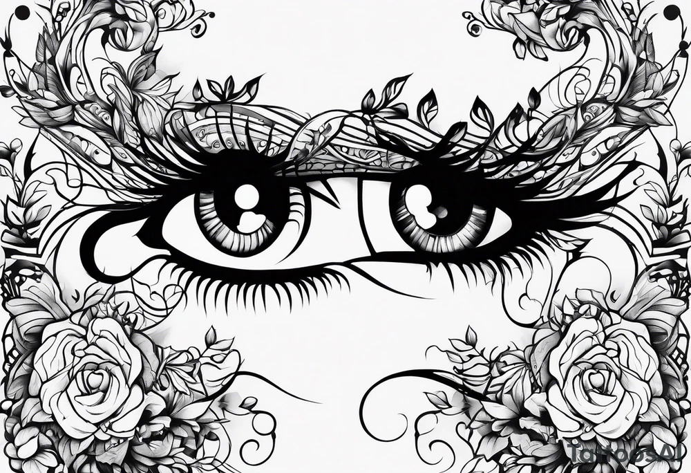 Long vine tattoo idea