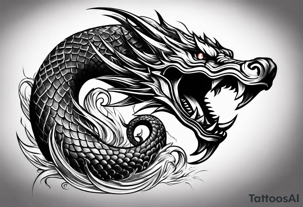 jörmungandr around the arm tattoo idea