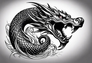 jörmungandr around the arm tattoo idea
