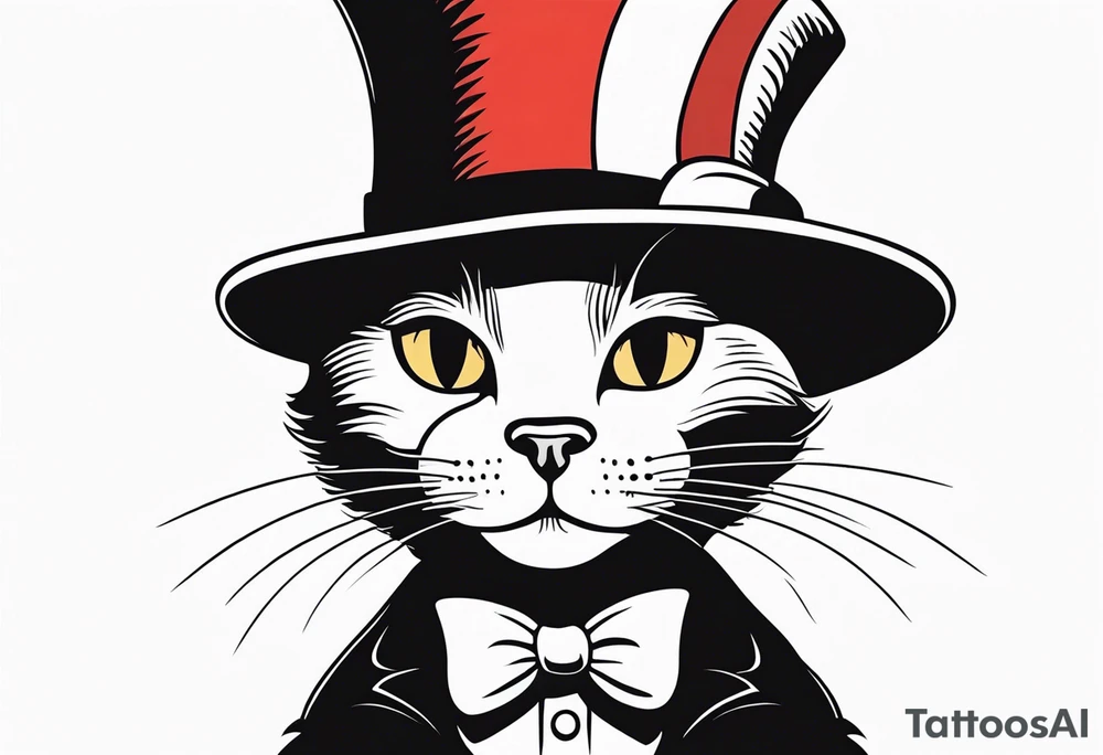 cat in the hat tattoo idea