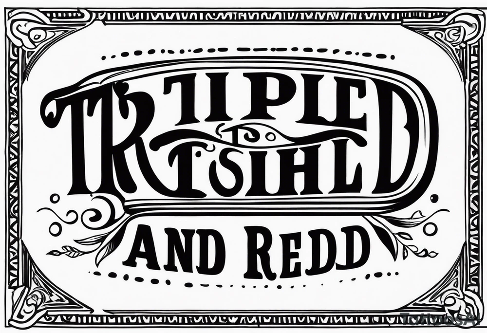 text in a box that says “triple-washed and ready to eat” tattoo idea