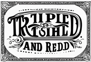 text in a box that says “triple-washed and ready to eat” tattoo idea