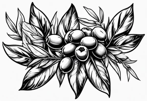 Olive branch tattoo idea