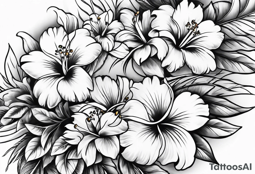 Hawaiian lei tattoo idea