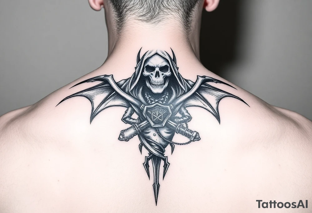 Reaper 666 satan lillith tattoo idea
