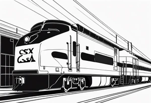 CSX train car with 091838 tattoo idea