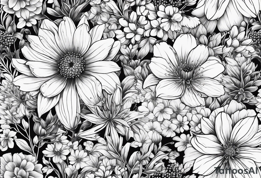 Wildflowers, tattoo idea