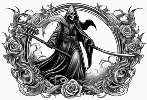 GRIM REAPER
WITH SMOKE
WITH SCYTHE tattoo idea