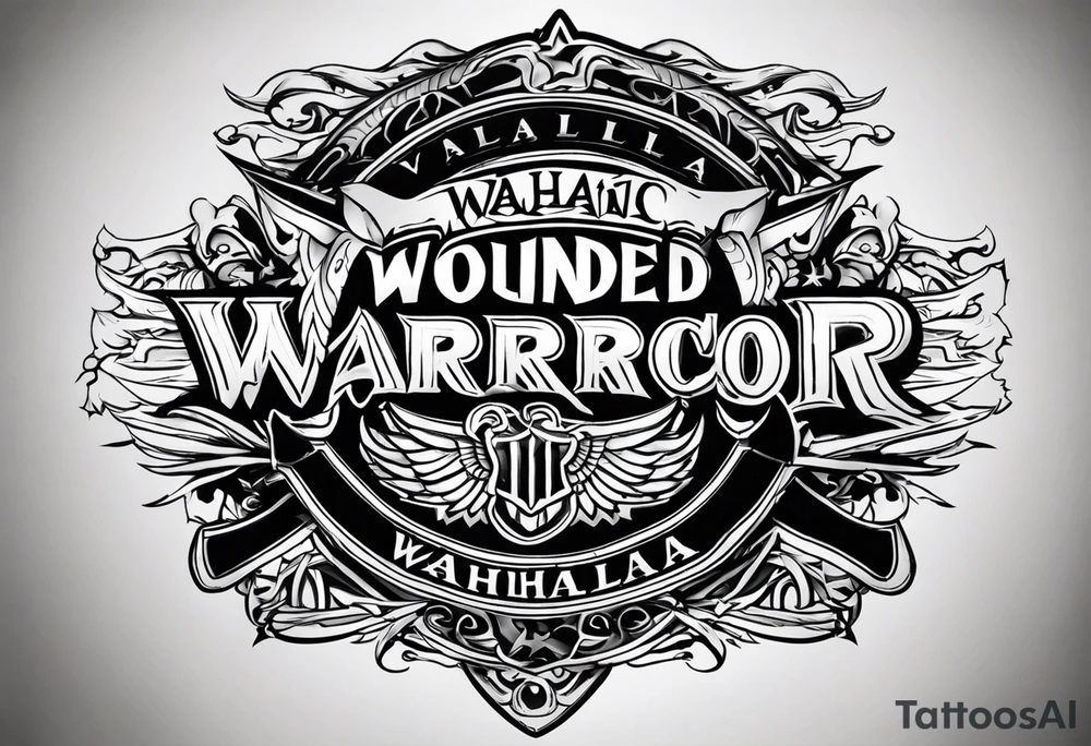Wounded warrior valhalla tattoo idea