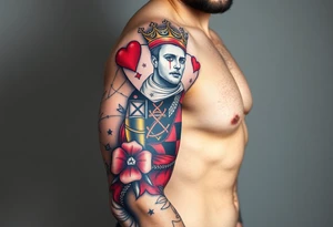 king of hearts tattoo idea