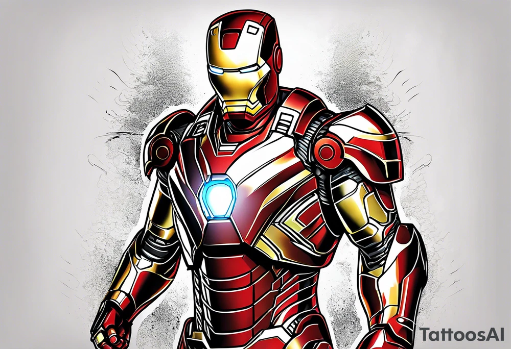iron man tattoo idea