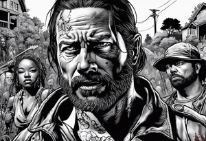 The walking dead michon tattoo idea