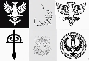 greek strength tattoo tattoo idea
