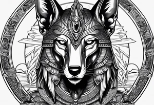 Batalla Anubis and ra tattoo idea