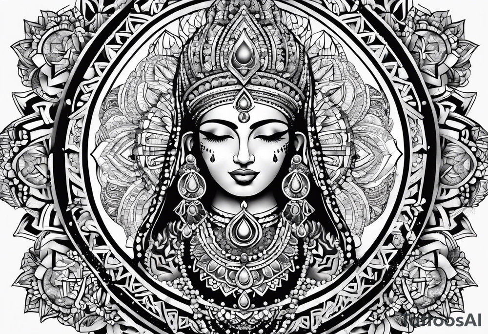 Hasma tattoo with the 7 chakras tattoo idea