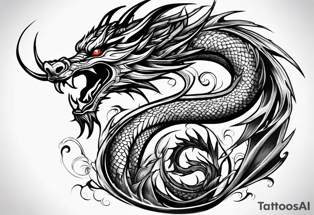 LONG DRAGON tattoo idea