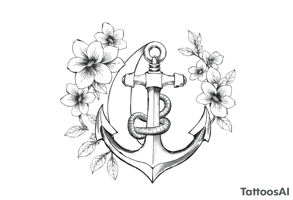 number 6 with flowers surrounding it and a fouled anchor with a small asp snake around the anchor
, fleur des lis, tattoo idea