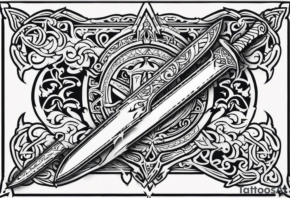 sword Valhalla tattoo idea