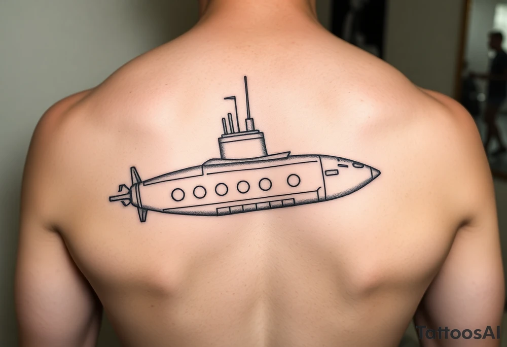 Submarine in a bottle tattoo idea