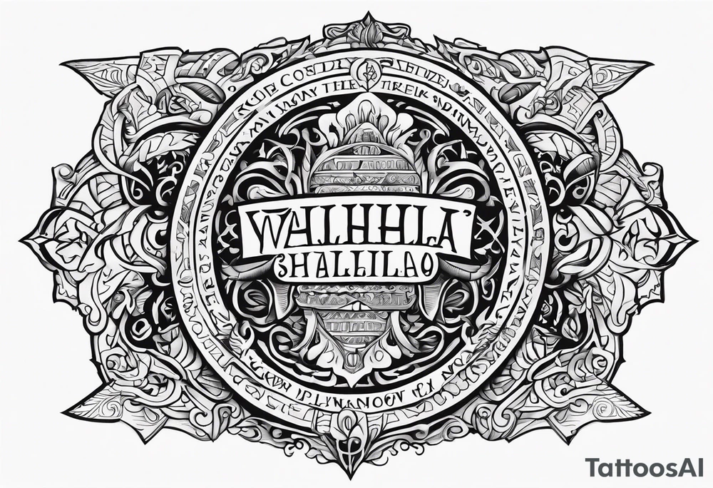 VALHALLA prayer poem tattoo idea