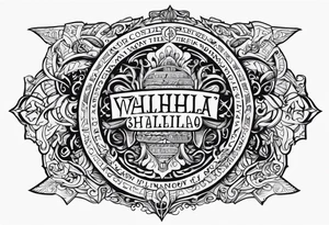VALHALLA prayer poem tattoo idea