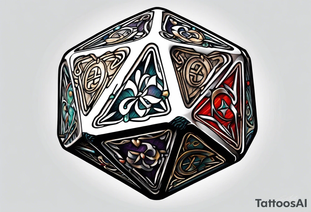 d20 dice tattoo idea